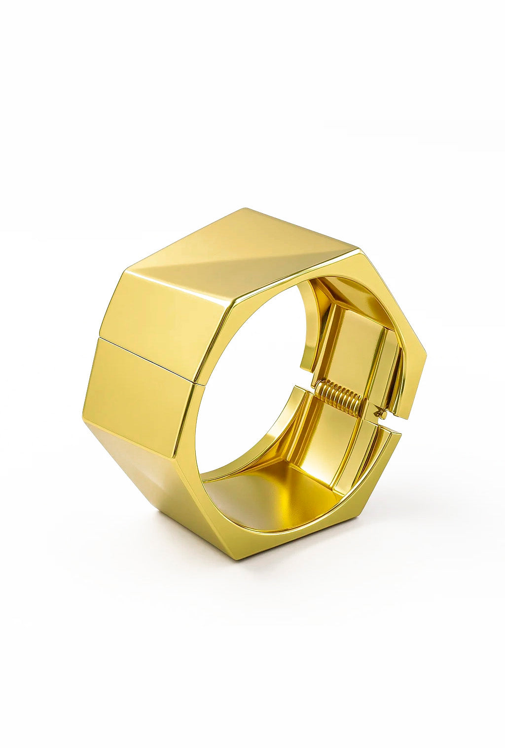 Bracelete Detalhe Geométrico Banhado