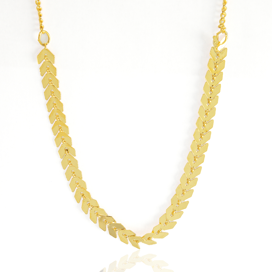 Colar Escamas Banhado