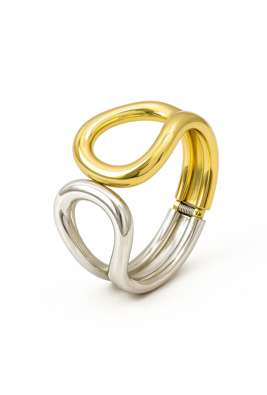 Bracelete Maximalista Gota Vazada Banhado