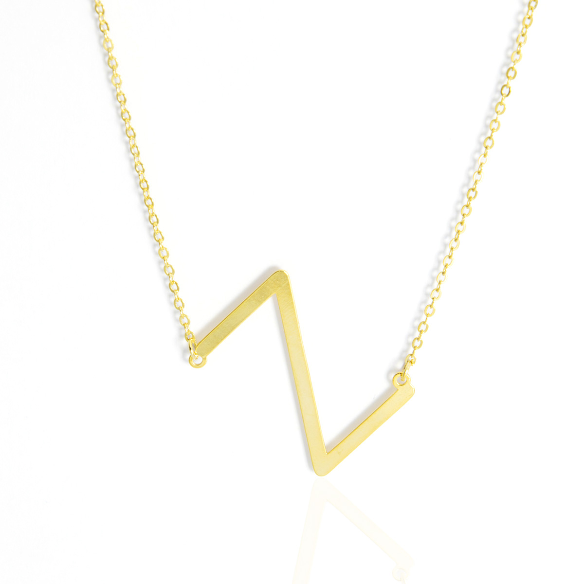 Colar Inicial de Letra Banhado em Ouro 18K