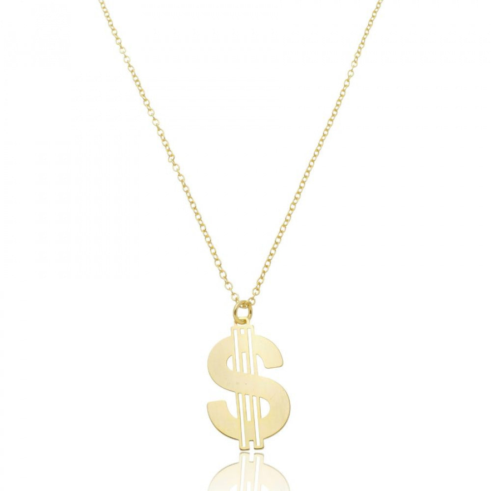 Colar pingente cifrão