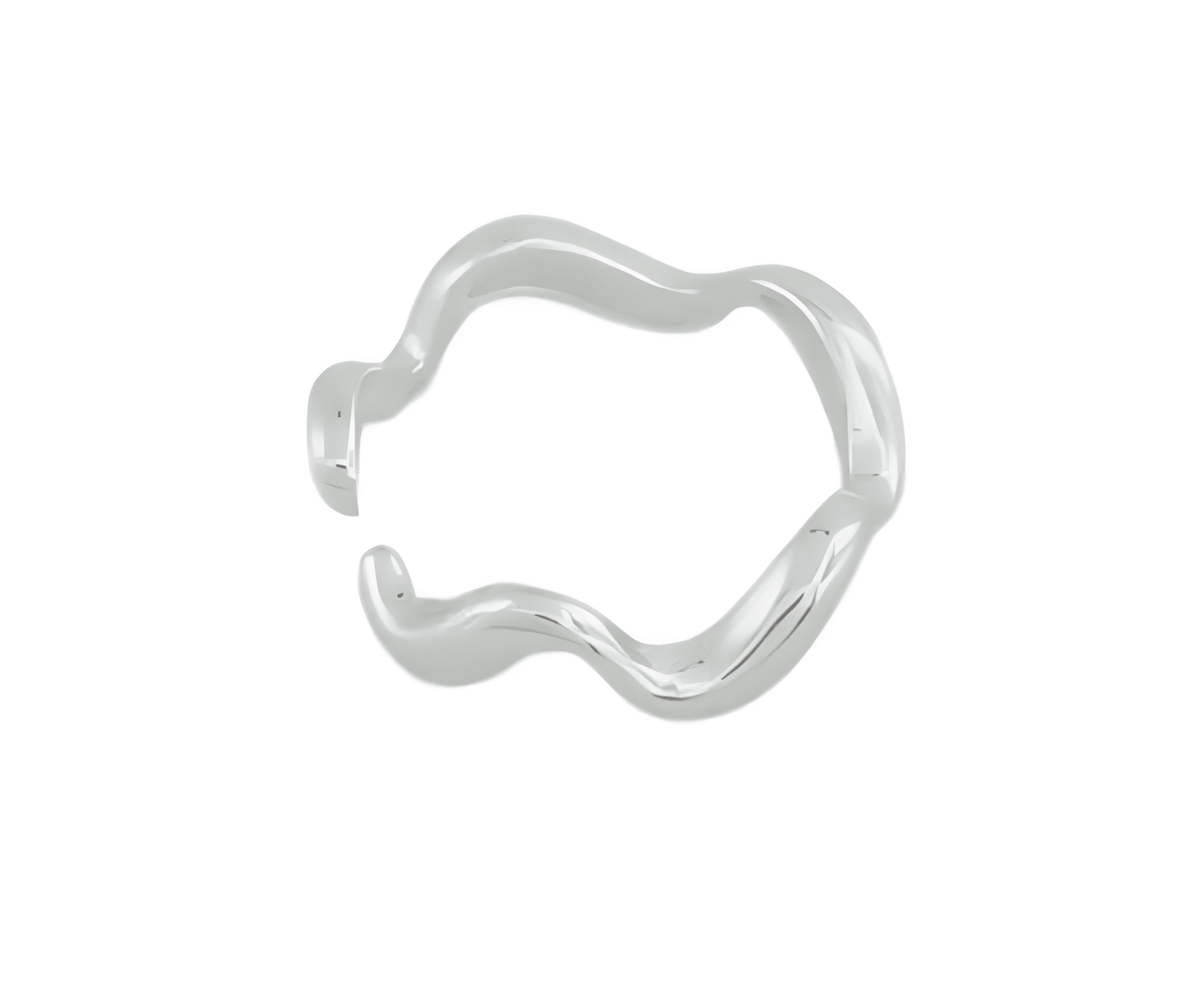 Anel Ajustável Orgânico Onda