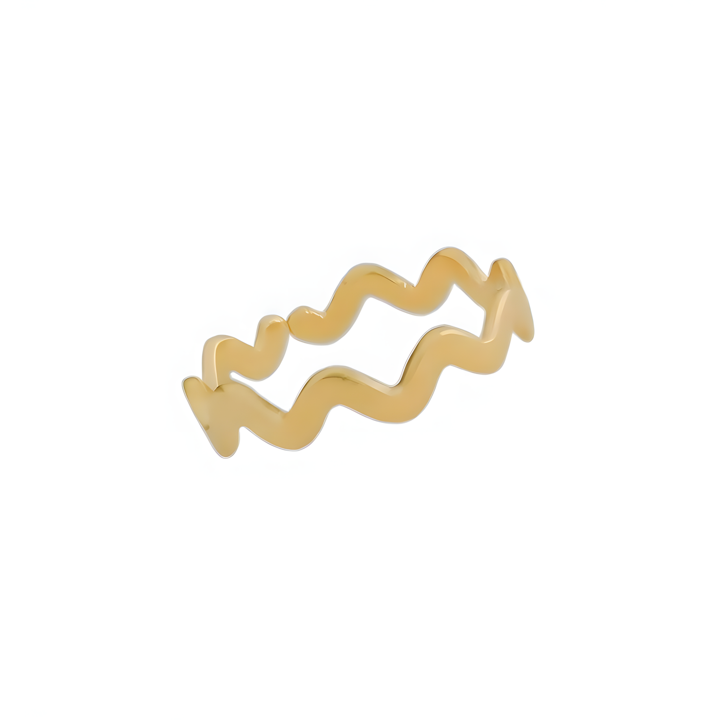 Anel Ajustável Orgânico Zig Zag