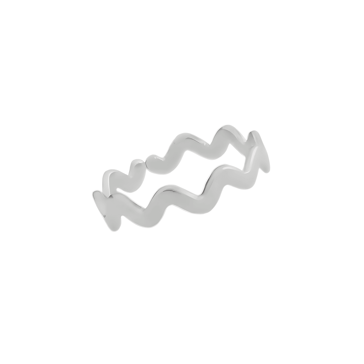 Anel Ajustável Orgânico Zig Zag