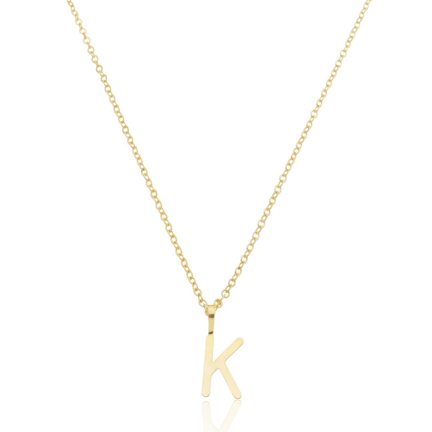 Colar Inicial Letra Banhado em Ouro 18k - Pague Apenas o Frete
