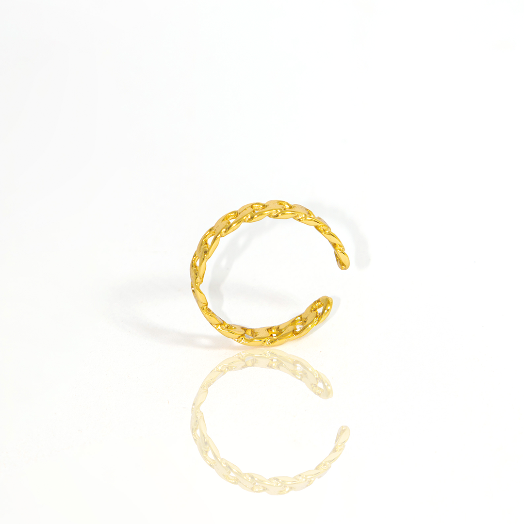 Anel Ajustável Elos de Corrente