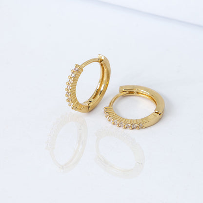 Brinco Argolinha Zircônias