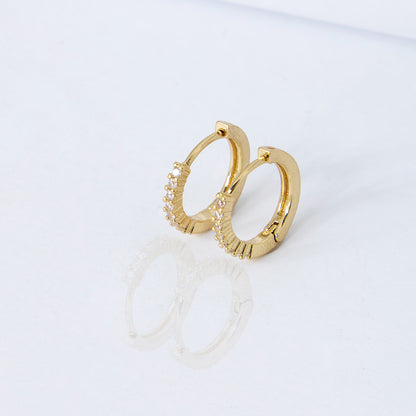 Brinco Argolinha Zircônias