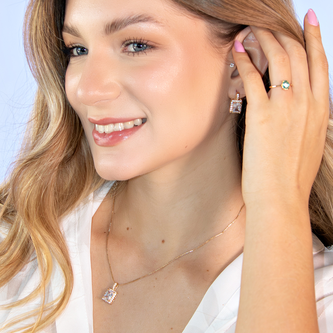 Conjunto Retangular De Zircônia