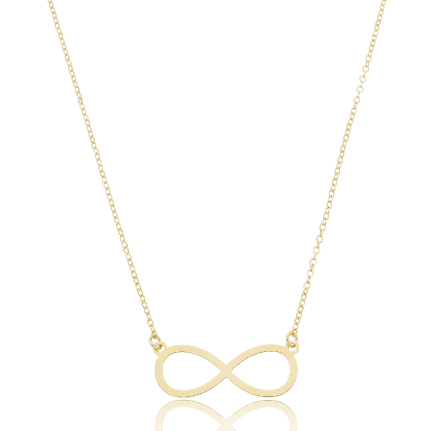 Colar Símbolo do Infinito Banhado em ouro 18K