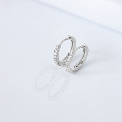 Brinco Argolinha Zircônias