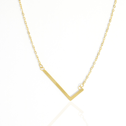 Colar Inicial de Letra Banhado em Ouro 18K