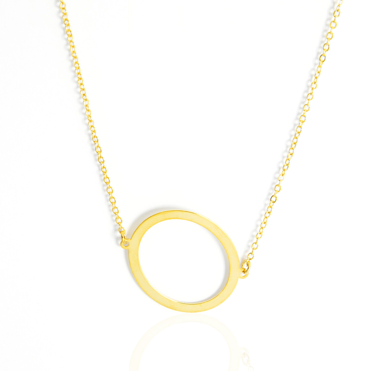 Colar Inicial de Letra Banhado em Ouro 18K