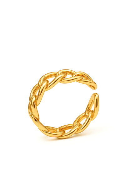 Anel Ajustável Elos de Corrente