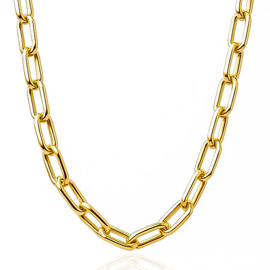 Corrente Cartier Longa 0.50MM Diamantada Banhado em Ouro 18K