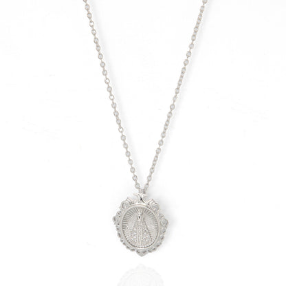Colar Medalha Oval Nossa Senhora Aparecida