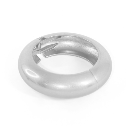 Bracelete Design Oval Texturizado Banhado