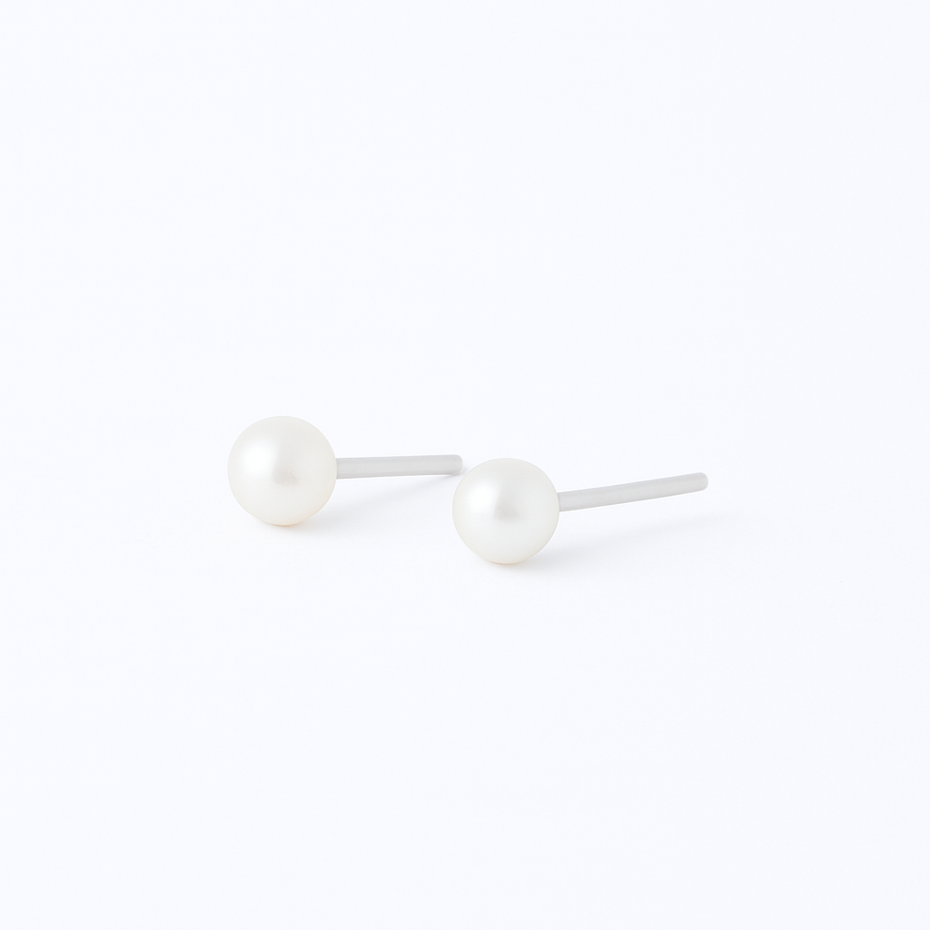 Brinco Perola Pequeno Pino Aço Inoxidavel