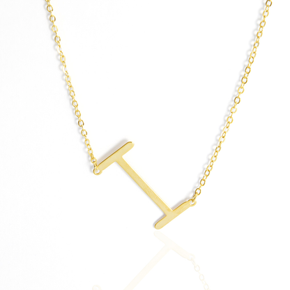 Colar Inicial de Letra Banhado em Ouro 18K
