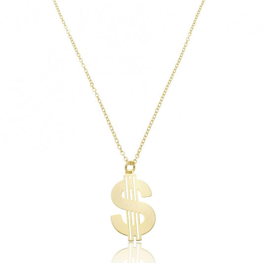 Colar pingente cifrão