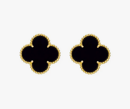 Brinco Virginia Trevo Banhado a Ouro 18K