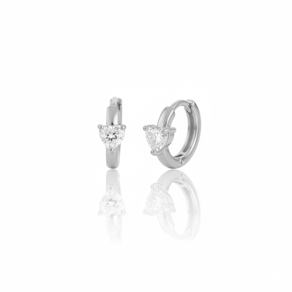 Brinco Argola Click Coração Banhado