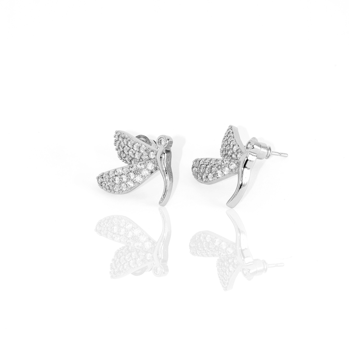 Brinco Libélula Cravejada Banhado