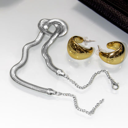 Brinco Argola Larga Banhado