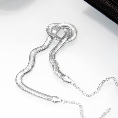 Colar Malha Snake Banhado