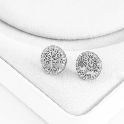 Brinco Arvore Cravejado Banhado