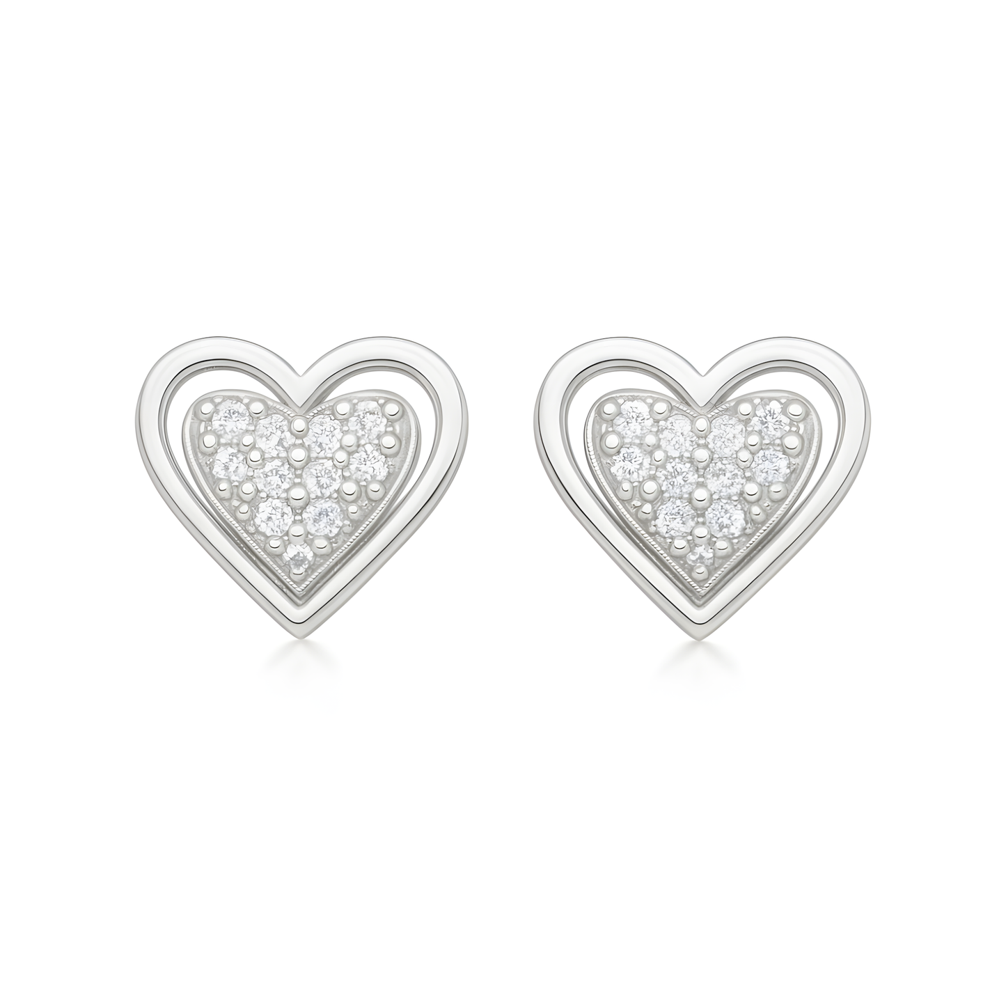 Brinco Pequeno com Coração Texturizado