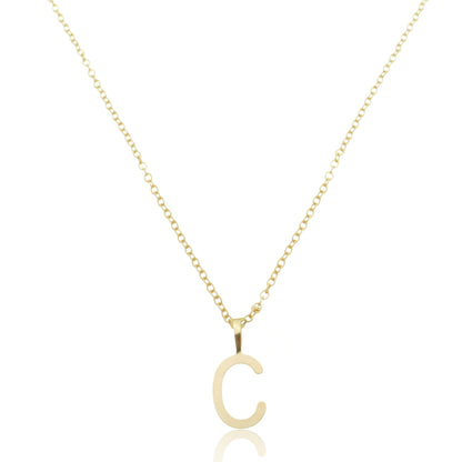 Colar Inicial Letra Banhado em Ouro 18k - Pague Apenas o Frete