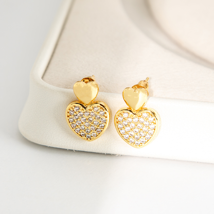 Brinco Amor Em Dobro Banhado