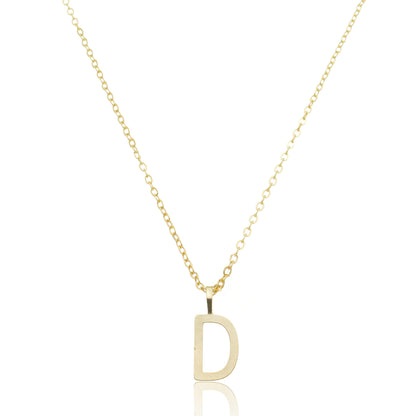 Colar Inicial Letra Banhado em Ouro 18k - Pague Apenas o Frete