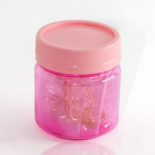 Pote com Joias Sortidas - Rosa