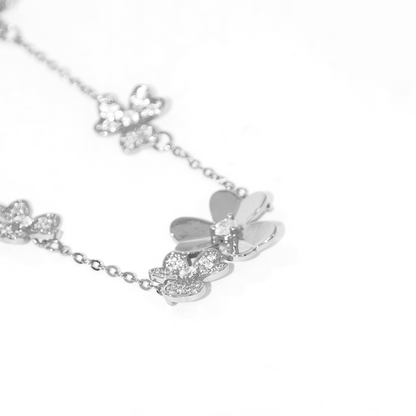 Conjunto Colar e Brinco Cravejados Minimalista Banhado