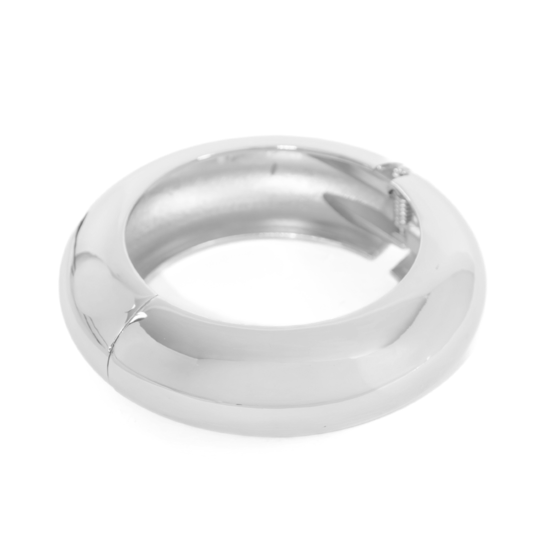 Bracelete Design Oval Liso Banhado