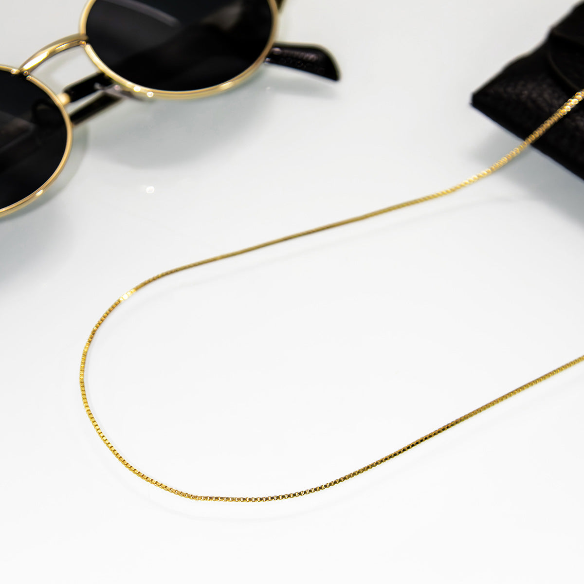 Colar Rabo de Rato 2mm Banhado em Ouro 18K