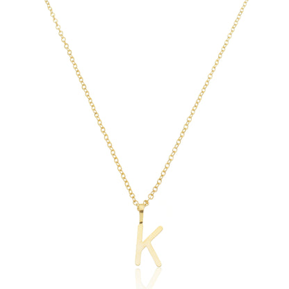 Colar Inicial Letra Banhado em Ouro 18k - Pague Apenas o Frete