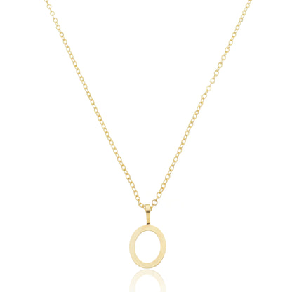 Colar Inicial Letra Banhado em Ouro 18k - Pague Apenas o Frete