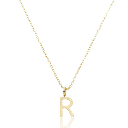 Colar Inicial Letra Banhado em Ouro 18k - Pague Apenas o Frete