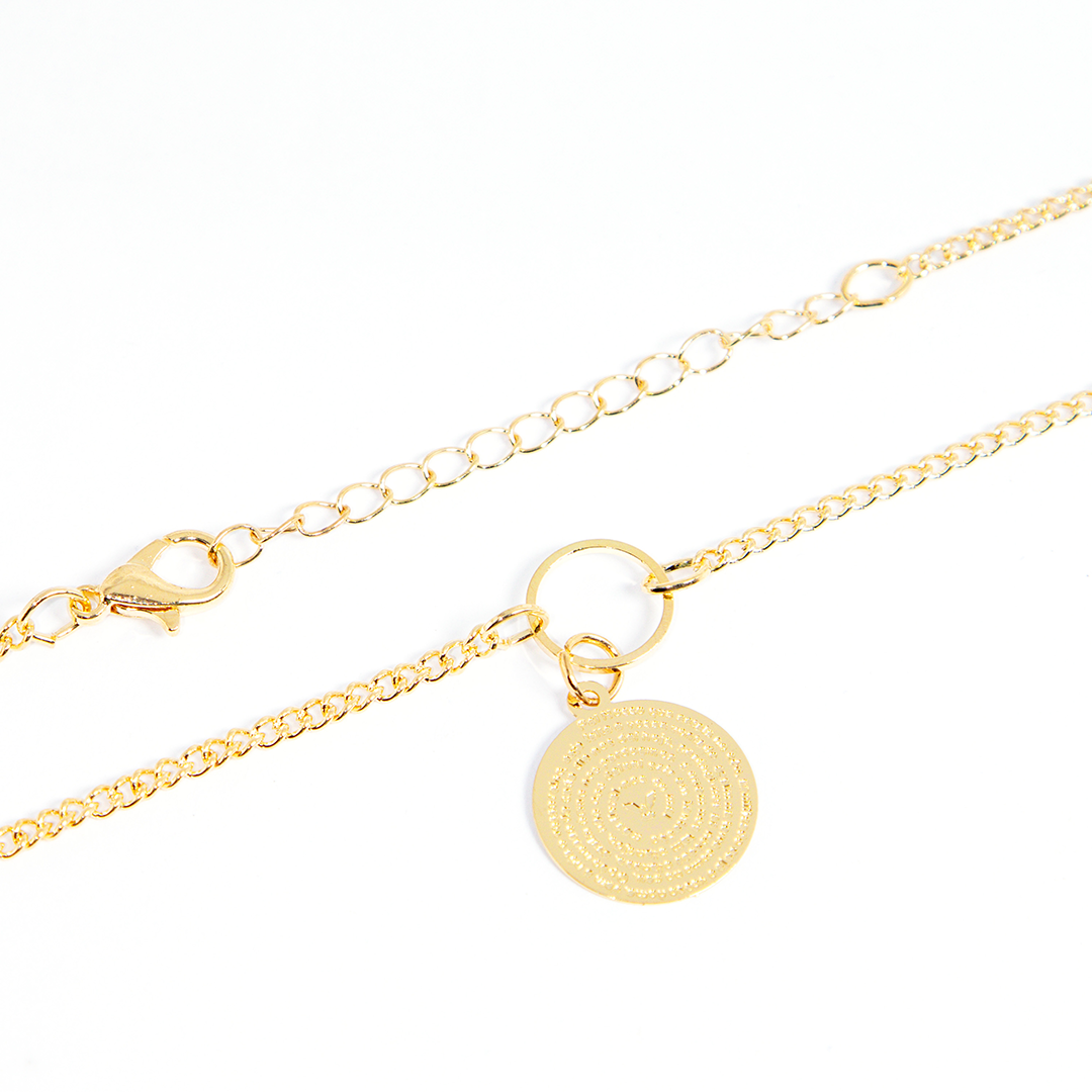 Colar Medalha De Nossa Senhora Banhada A Ouro