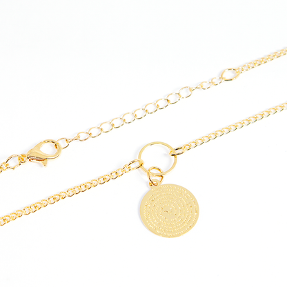 Colar Medalha De Nossa Senhora Banhada A Ouro