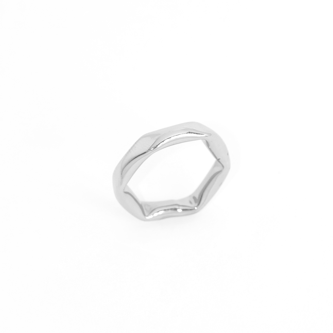 Anel Sextavado Banhado