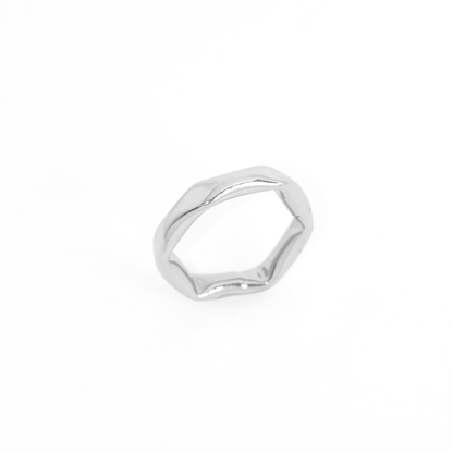 Anel Sextavado Banhado