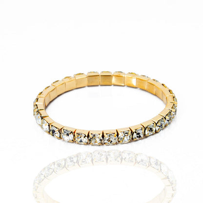 Pulseira Riviera Ajuste de Elastico Banhado