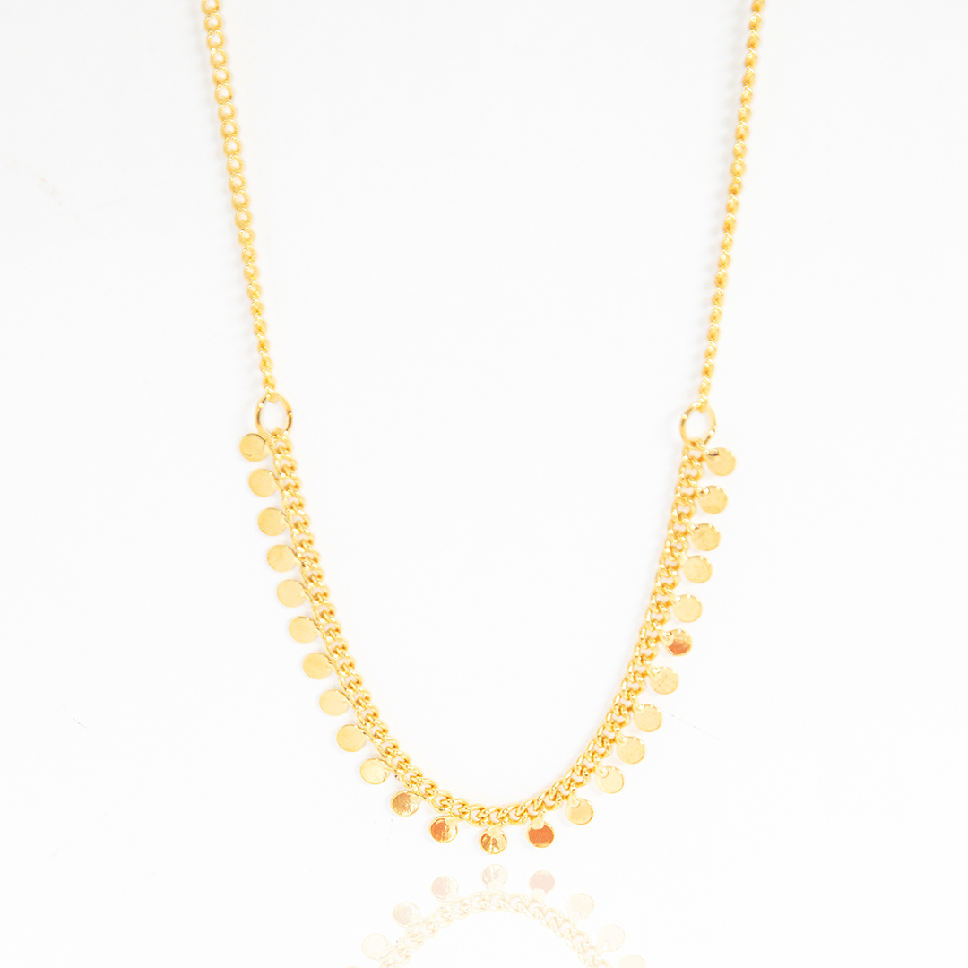 Colar Mini Medalinhas Banhado