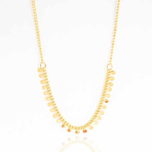 Colar Mini Medalinhas Banhado