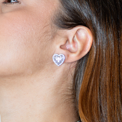 Brinco Coração Delicado Luxo Banhado