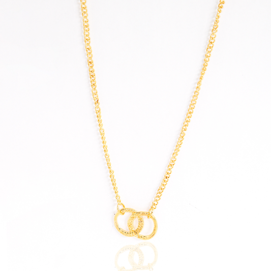 Colar Elo Duplo Banhado